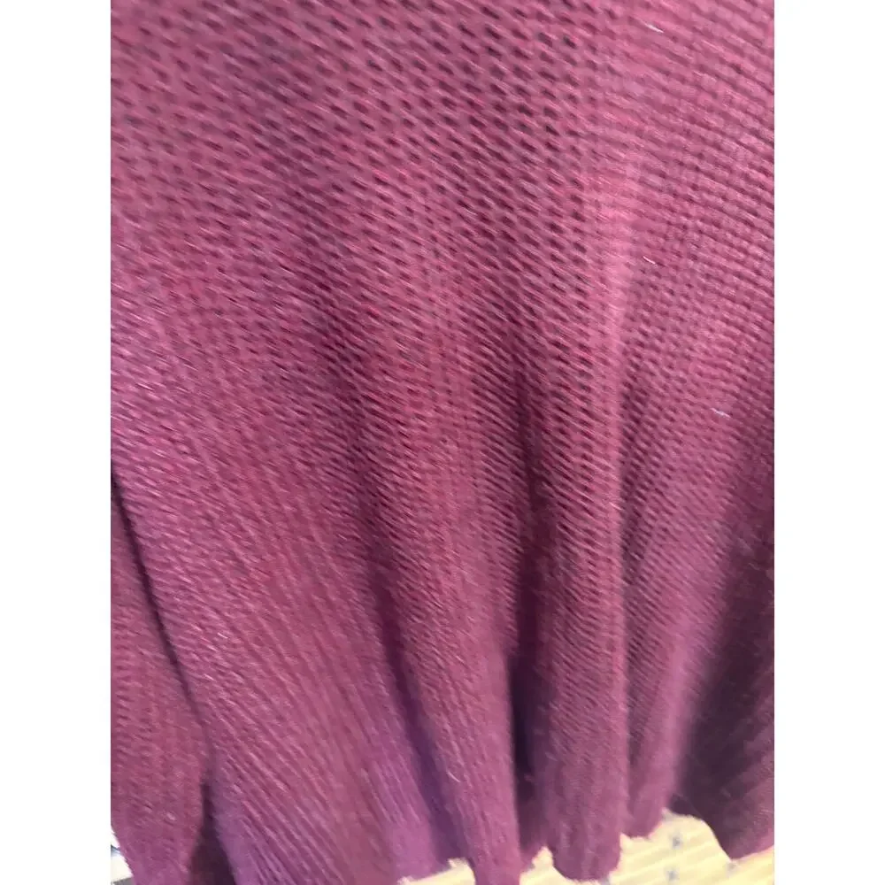 Catherines Burgundy Open Knit‎ Cowl Neck Sweater Size 3X